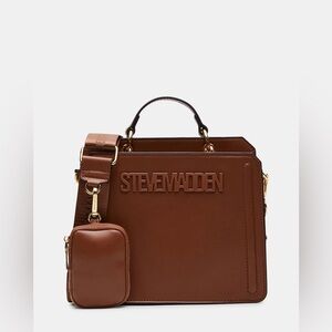 Steve Madden Evelyn Crossbody Bag in Cognac